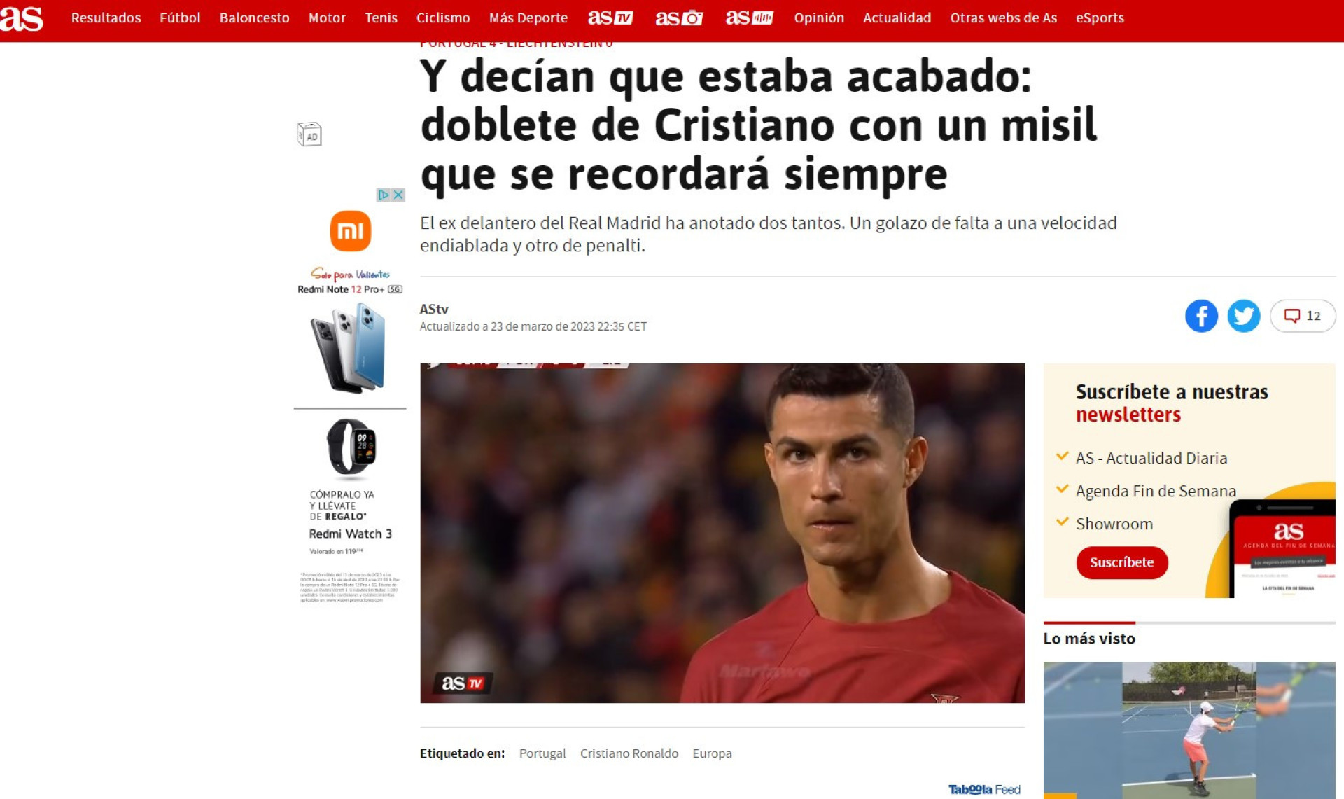 Ainda diziam que estava acabado. O que se diz lá fora da noite de CR71