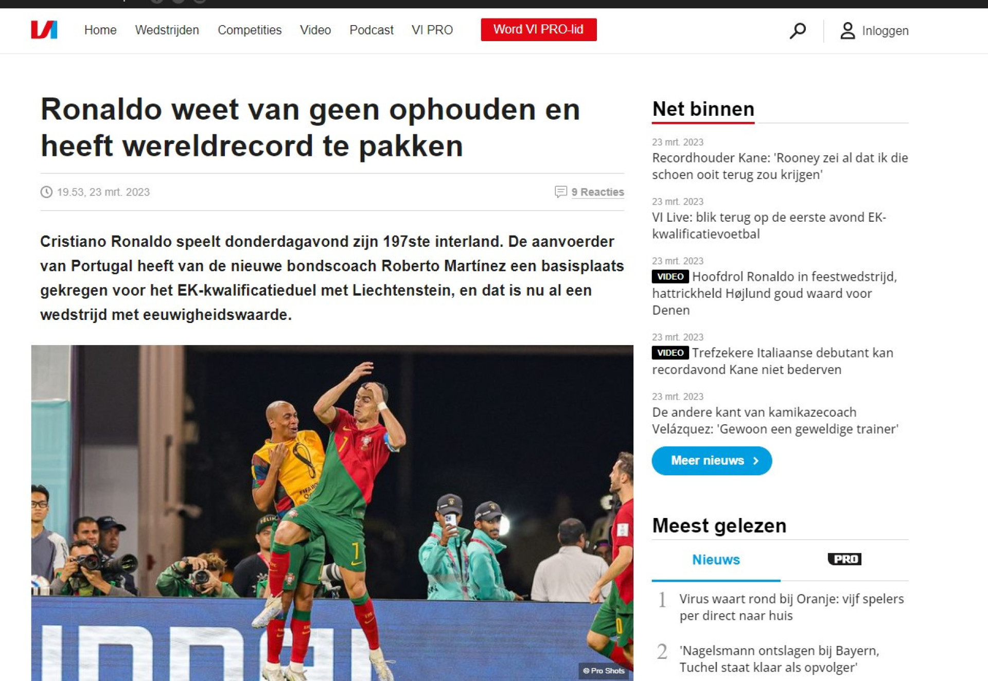 Ainda diziam que estava acabado. O que se diz lá fora da noite de CR7