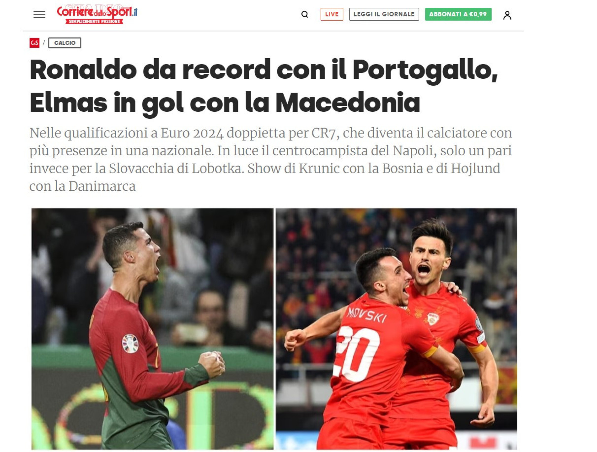 Ainda diziam que estava acabado. O que se diz lá fora da noite de CR71