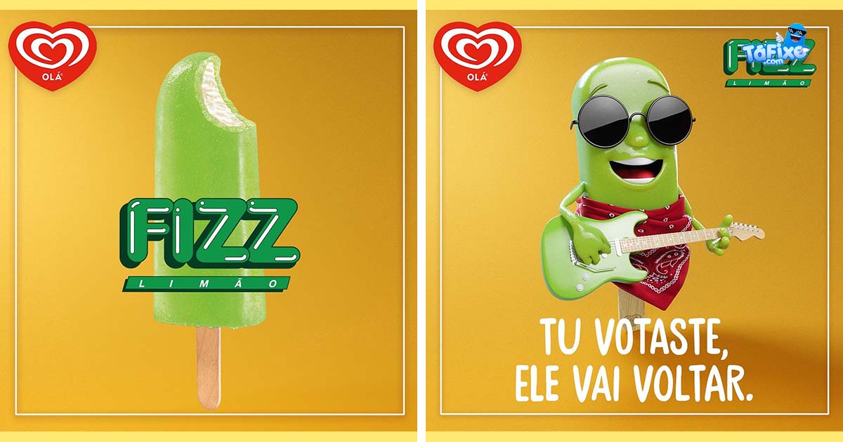Fizz Limão volta ao cartaz dos 'Gelados Olá' em 2024