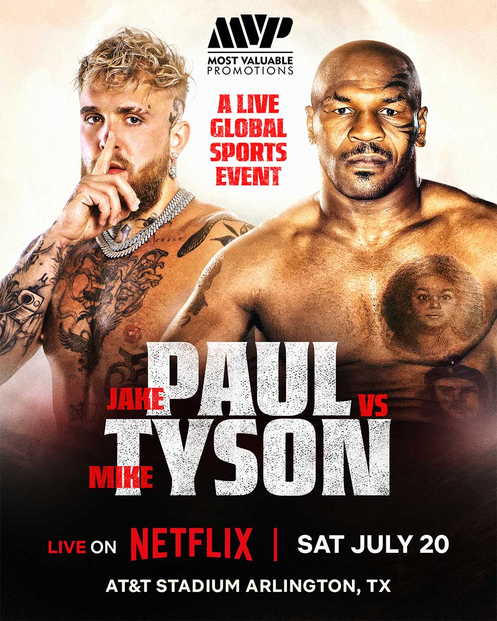 Mike Tyson anunciou que vai lutar contra Jake Paul no dia 20 de julho (e vai ser transmitido pela Netflix)<br />