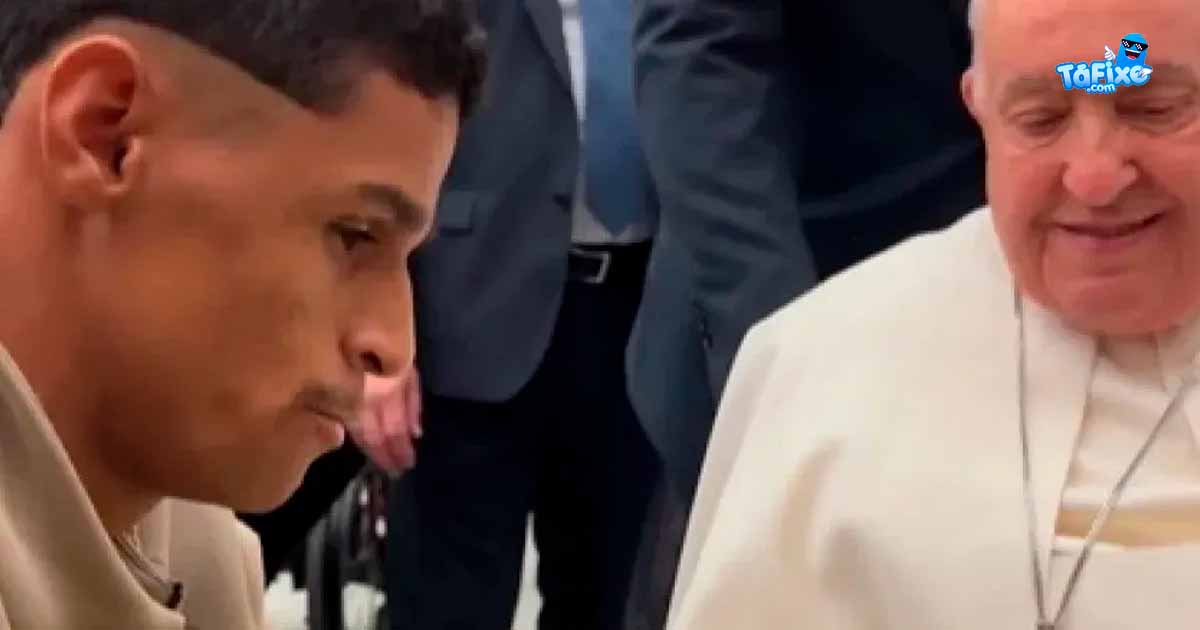 Até o Papa Francisco ele conheceu